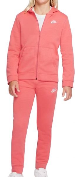 Dres młodzieżowy Nike Boys NSW Track Suit BF Core - pink salt/pink salt/pink salt/white