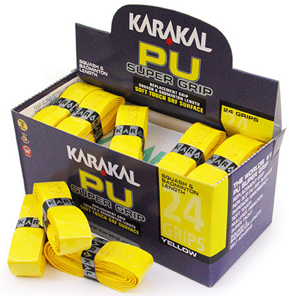 Owijki do squasha Karakal PU Super Grip (1 szt.) - yellow