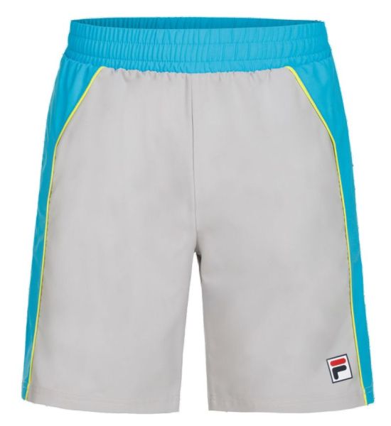 Shorts de tenis para hombre Fila Australian Open Jack Short - silver scone/hawaiian ocean