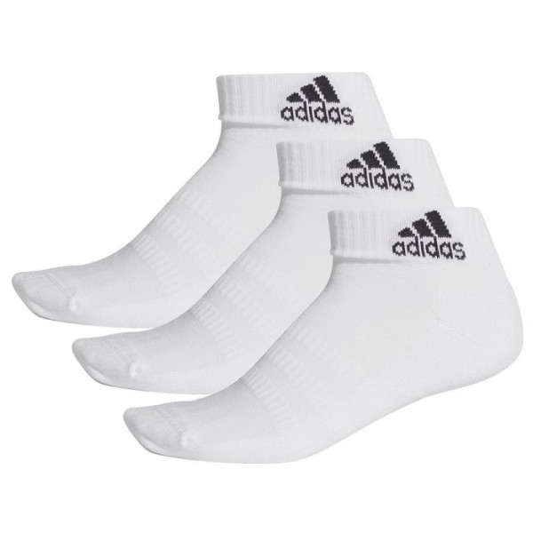 Teniso kojinės Adidas Cushion Ankle 3PP - White