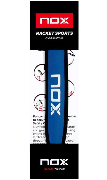 Pasek do rakiety NOX SmartStrap Luxury - blue