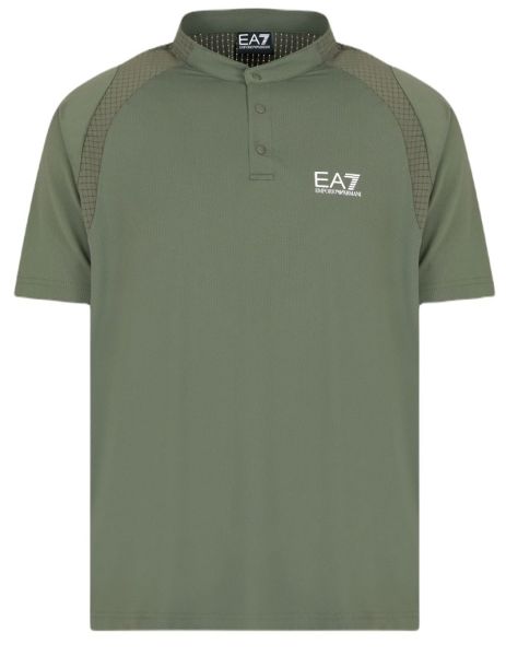 Muški teniski polo EA7 Man Jersey - Zeleni