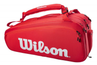 Tennistasche Wilson Super Tour 15 Pk - red