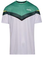 Camiseta para hombre Diadora T-Shirt Clay - holly green/white/bistro green