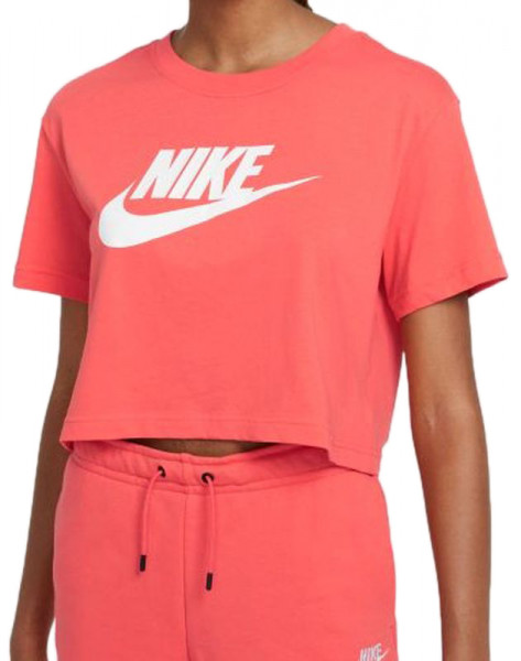  Nike Sportswear Essential Crop Icon W - magic ember/white