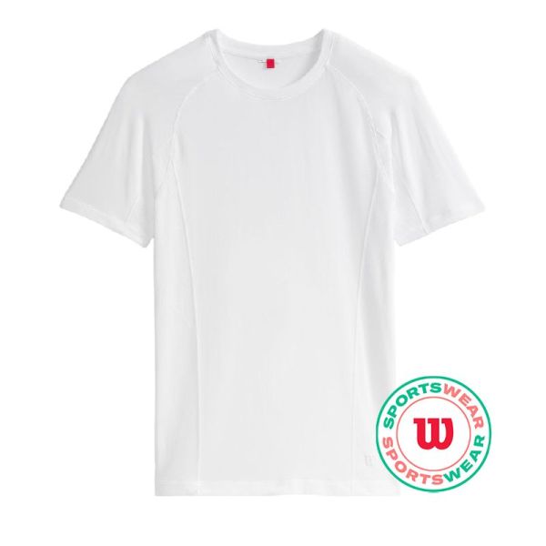 T-shirt pour hommes Wilson Players Seamless Crew 2.0 - Blanc