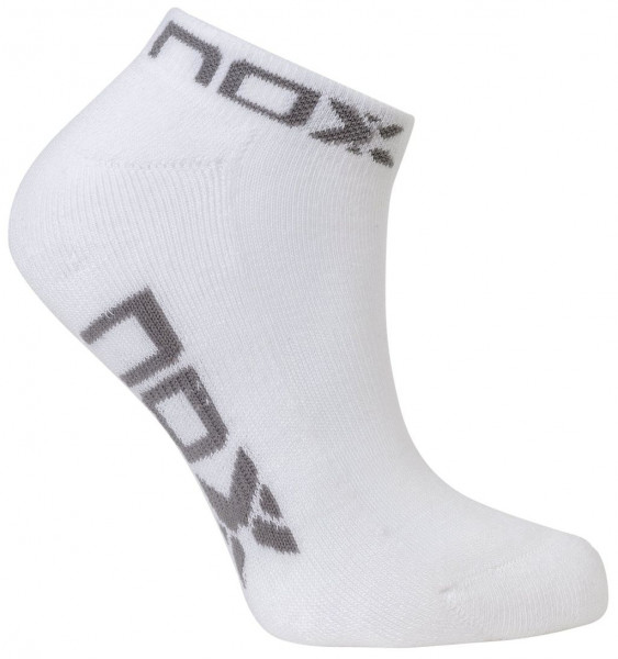 Čarape za tenis NOX Technical Socks Woman 1P - white/grey