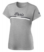 Women's T-shirt Wilson Paris Tech Tee W - heather grey
