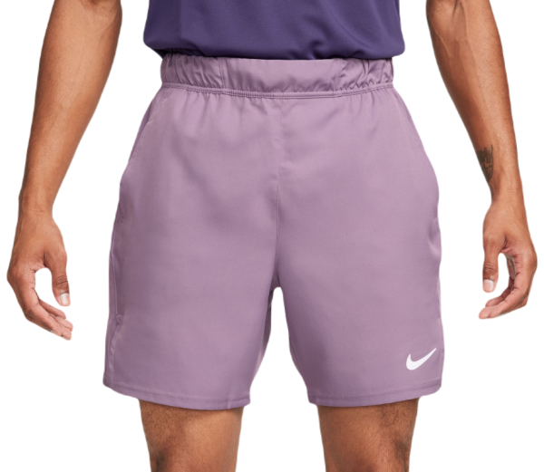 Shorts de tennis pour hommes Nike Court Dri-Fit Victory Short 7in - violet dust/white