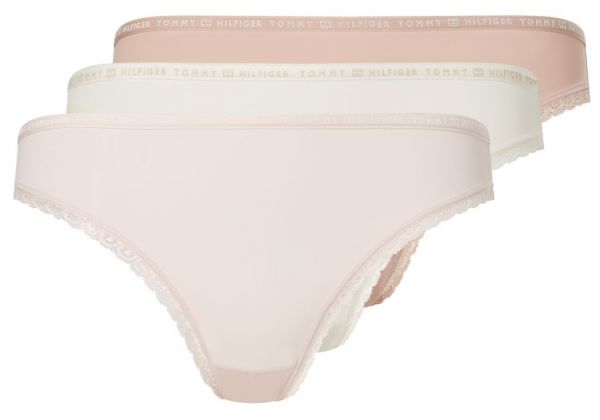 Damen Unterhosen Tommy Hilfiger Bikini 3P - ivory/balanced beige/pale pink