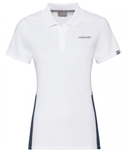 Ženski teniski polo majica Head Club Tech Polo Shirt W - white/dark blue