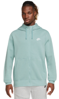 Men's Jumper Nike Swoosh M Club Hoodie FZ BB - dark marina blue/dark marina  blue/white | Tennis Zone | Tennis Shop