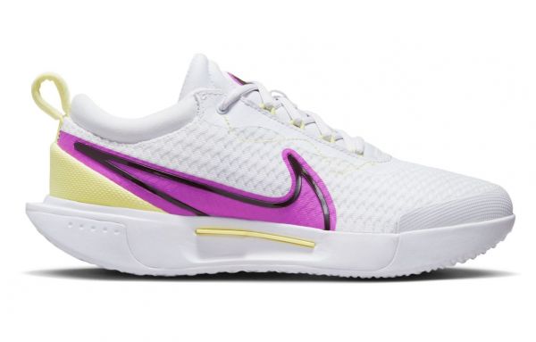 Teniso batai moterims Nike Zoom Court Pro HC - white/fuchsia dream/citron tint/earth