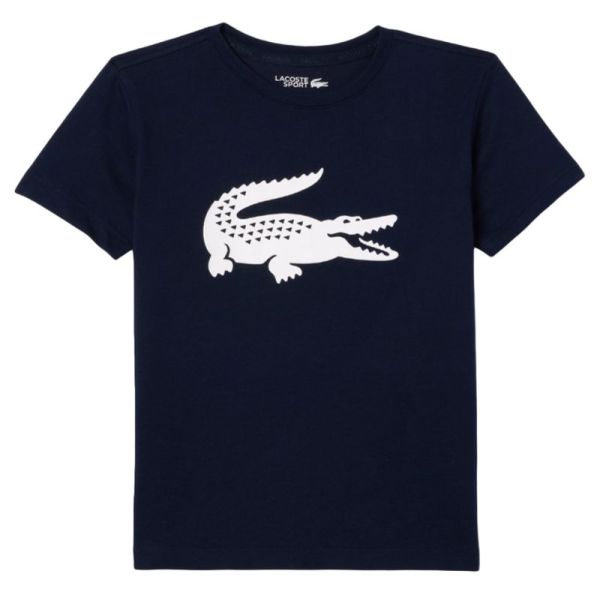 Marškinėliai berniukams Lacoste Boys SPORT Tennis Technical Jersey Oversized Croc T-Shirt - Mėlyna