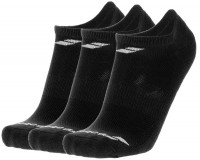 Ponožky Babolat Invisible 3 Pairs Pack Junior - black/black