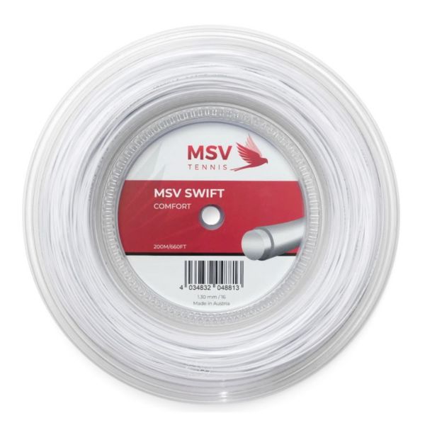 Corda da tennis MSV SWIFT (200 m) - white