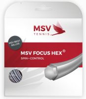 Cordaje de tenis MSV Focus Hex (12 m) - silver