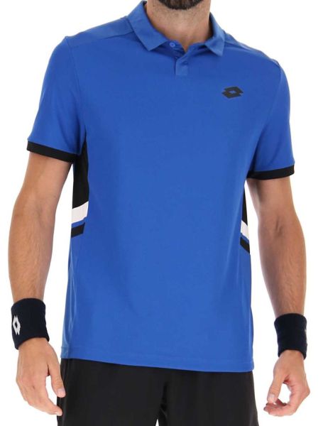 Мъжка тениска с якичка Lotto Squadra III Polo - skydiver blue
