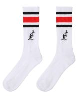 Ponožky Australian Cotton Socks With Stripes 1P - bianco/nero/rosso