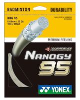 Badminton-Besaitung Yonex Nanogy 95 (10 m) - silver gray