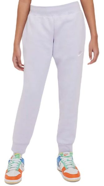 Панталон за момичета Nike Sportswear Fleece Pant LBR - oxygen purple/white