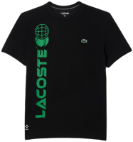 Teniso marškinėliai vyrams LacosteTennis x Daniil Medvedev Regular Fit T-Shirt - black/green