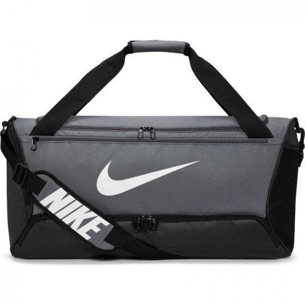 Sport bag Nike Brasilia 9.5 Training Duffel Bag - flint grey/black/white