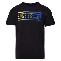 Herren Tennis-T-Shirt Australian Jersey T-Shirt with Print - nero