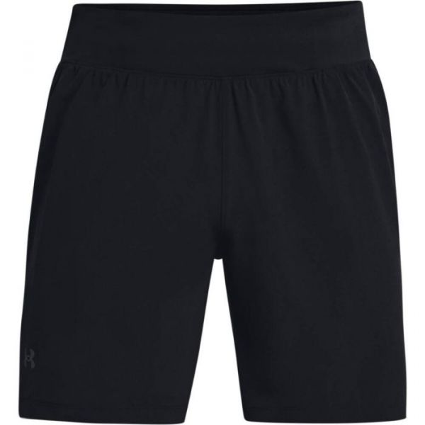 Pantaloncini da tennis da uomo Under Armour Men's Speedpocket 7'' Short - black/reflective
