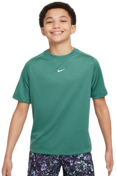 Jungen T-Shirt  Nike Kids Dri-Fit Multi+ Training Top - bicoastal/white