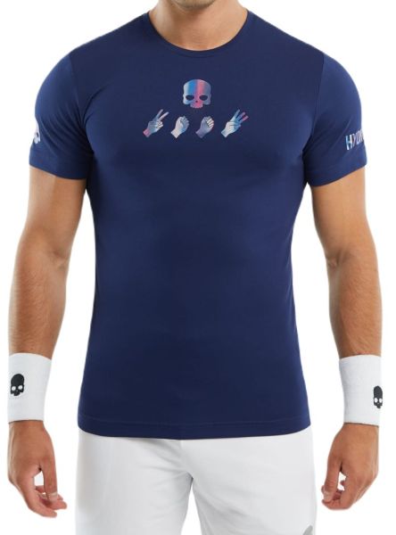 Herren Tennis-T-Shirt Hydrogen Tech T-Shirt - navy blue