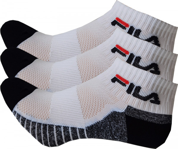 Teniso kojinės Fila Calza Cycling Socks - 3 poros/white