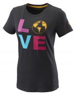 Marškinėliai moterims Wilson Love Earth Tech Tee W - black