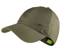 Teniso kepurė Nike H86 Metal Swoosh Cap - medium olive/metallic silver