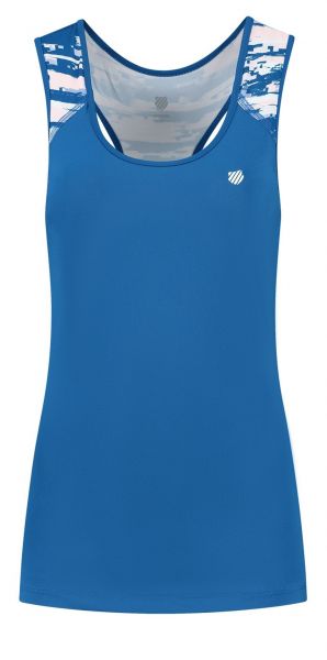 Ženska majica bez rukava K-Swiss Tac Hypercourt Advantage Tank 2 - clas blue/print
