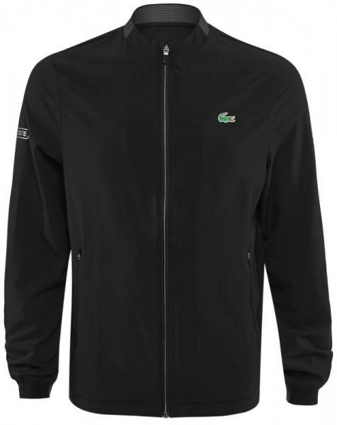  Lacoste Men's SPORT Novak Djokovic Collection Ultra Light Technical Jacket - black/black/white