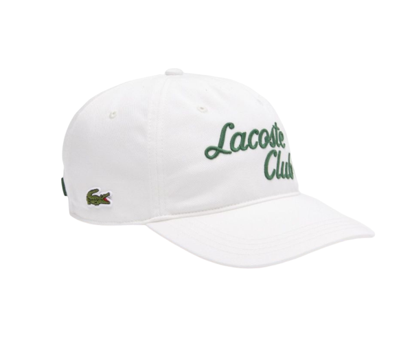  Lacoste Sport Roland Garros Edition Twill Cap - white