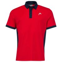 Tenisa polo krekls vīriešiem Head Slice Polo Shirt M - red/dark blue