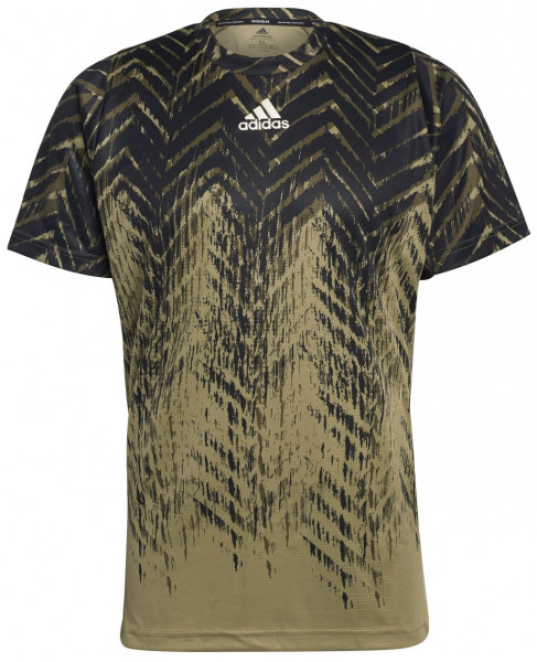  Adidas Tennis Freelift Printed T-Shirt Primeblue M - orbit green