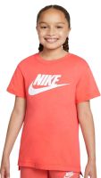 Dievčenské tričká Nike G NSW Tee DPTL Basic Futura - magic ember/white