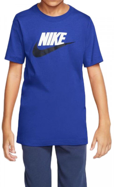 T-shirt pour garçons Nike Swoosh Tee Futura Icon TD - game royal/midnight navy