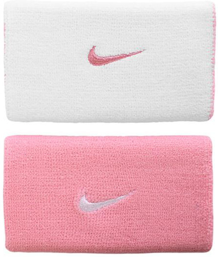  Nike Premier Home & Away Double Wide Wristbands - perfect pink/white
