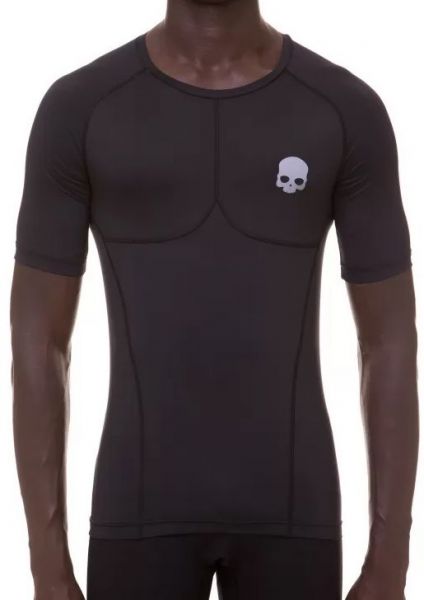 Pánske kompresné oblečenie Hydrogen Second Skin Mesh T-Shirt - black/grey