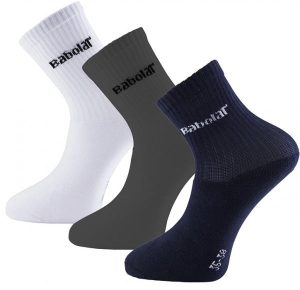  Babolat 3 Pairs Socks Junior - 3 pary/grey/white/navy