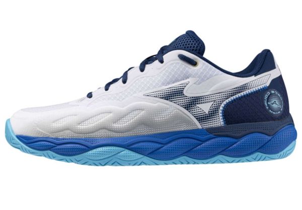 Chaussures de tennis pour hommes Mizuno Wave Enforce Court AC - Blanc