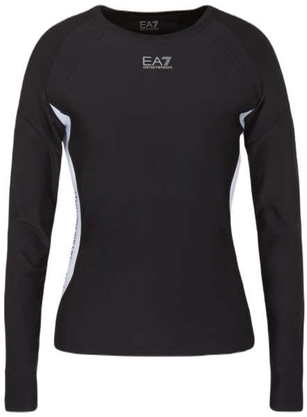 Teniso džemperis moterims EA7 Woman Jersey T-Shirt - black