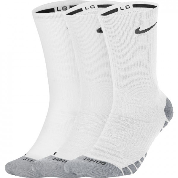 Čarape za tenis Nike Dry Cushioned Quarter 3P - white
