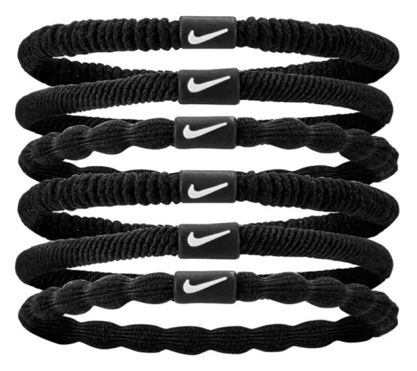 Κορδέλα Nike Flex Hair Tie 6P - Μαύρος