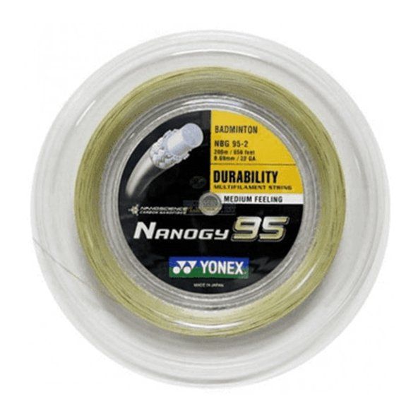 Badminton string Yonex Nanogy 95 (200 m) - cosmic gold