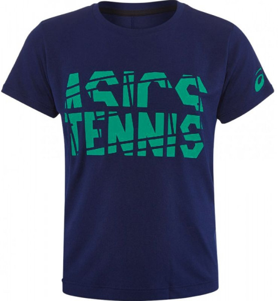 Marškinėliai berniukams Asics Tennis B GPX SS Tops - blue expanse